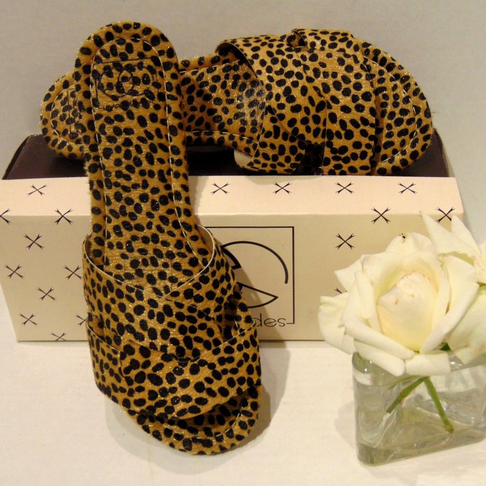 Everglades Lulu-6 "CHEETAH" Sandals / Slides - NIB